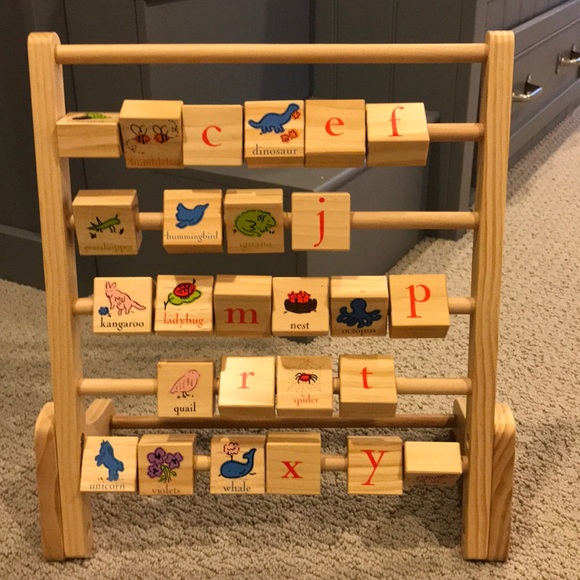 pottery barn alphabet blocks